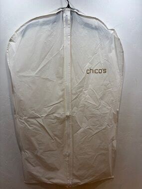 Chico's Cream Protective Garment Bag with Logo